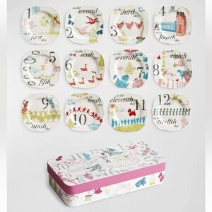 Rosanna 12 Days Of Christmas Appetizer Plates